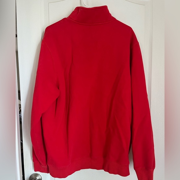 Men’s XL red “Airplane Mode” zipper neck sweatshirt - Picture 4 of 4